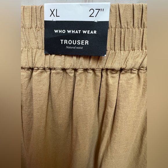 🤎 NWT! Linen Rayon Blend Trouser - Picture 2 of 5